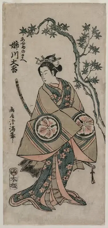 Anekawa Daisuke as Ayame-no-mae by Torii Kiyomitsu, 1760 — digital art print download