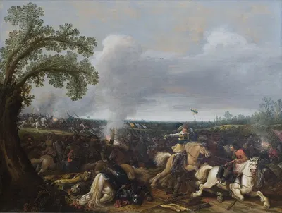 King Gustav II Adolf of Sweden at the Battle by Lützen November 16th, 1632 by Jan Asselijn, 1634 — digital art print download