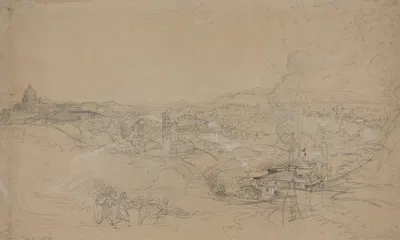 Rome from San Spirito by Самуэль Палмер — digital art print download