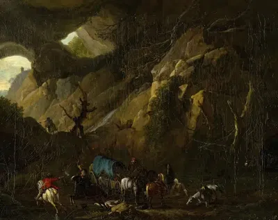 Assault by Jan van Huchtenburg — digital art print download