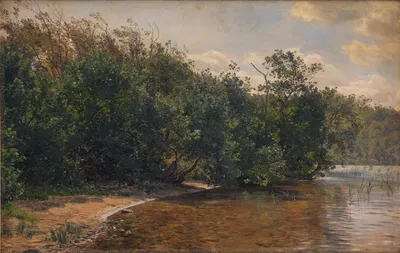 Эльбуске у озера Альминд by Янус ла Кур, 1873 — digital art print download