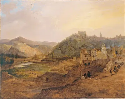 Общий вид Толедо с креста каноников by Генаро Перес Вильямиль, 1836 — digital art print download