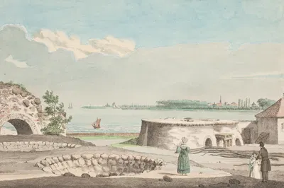 Копенгаген с Гл. Калькбрендери by Йенс Хольм, 1775 – 1857 — digital art print download
