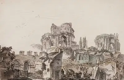 Проспект с руинами by Йенс Петерсен Лунд, 1730 – 1793 — digital art print download