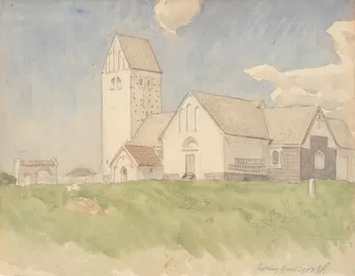 Церковь Эйсинг by Йоаким Сковгорд, 1900 — digital art print download