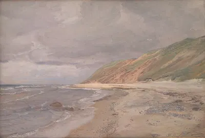 Пляж Тисвильде. Серое время by Йоаким Сковгорд, 1896 - 1897 — digital art print download
