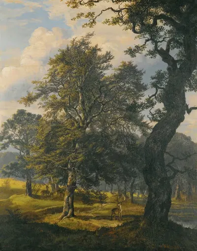 Дирехавен рядом с Копенгагеном by Иоганн Кристиан Даль, 1853 — digital art print download