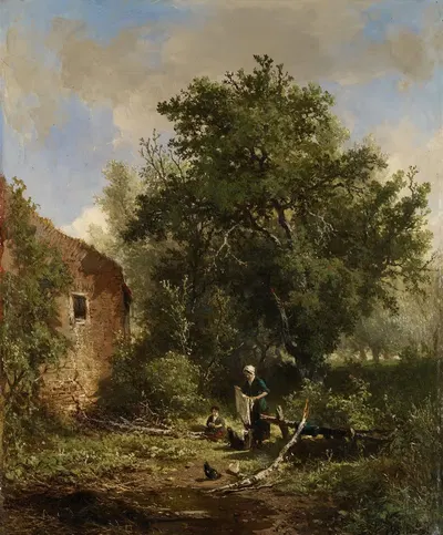 Фермерский двор by Иоганнес Вернардус Билдерс, 1845-1889 — digital art print download