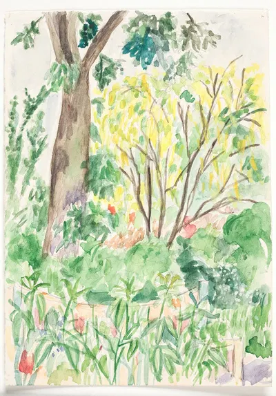 Золотой дождь в саду by Джон Кристенсен, 1938 — digital art print download