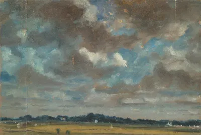 Extensive Landscape with Grey Clouds by John Constable — digital art print download