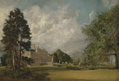 Malvern Hall, Warwickshire by John Constable, 1820 - 1821 — digital art print download