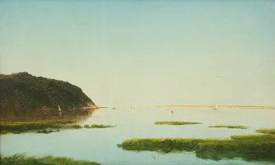 View of the Shrewsbury River, New Jersey by John Frederick Kensett — digital art print download