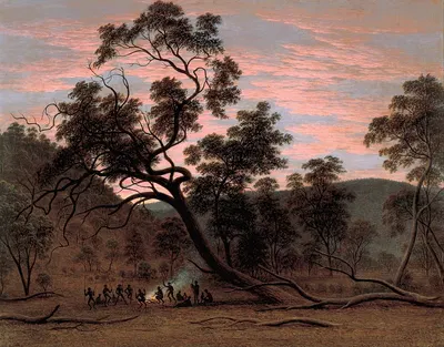 Корробори коренных жителей в Миллс Плейнс by Джон Гловер, 1832 — digital art print download