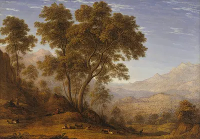 Мой последний вид на Италию, смотря с Альп на Сузу by Джон Гловер, 1835 — digital art print download