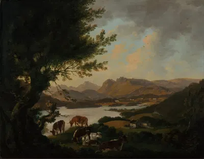 Lake Windermere by Julius Caesar Ibbetson — digital art print download