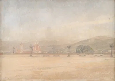 Пьяццале Микеланджело рядом с Флоренцией by Карл Шоу, 1909 - 1910 — digital art print download