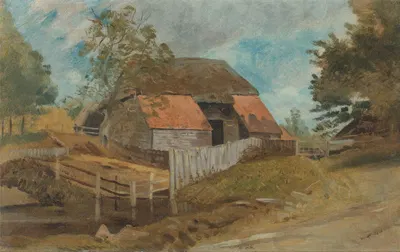 Old barn by Lionel Constable — digital art print download