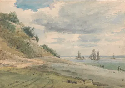 View near Walton on Naze by Lionel Constable — digital art print download