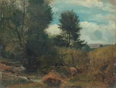 View on the River Sid, near Sidmouth by Lionel Constable — digital art print download