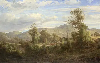 Between Tallarook and Yea by Louis Buvelot — digital art print download