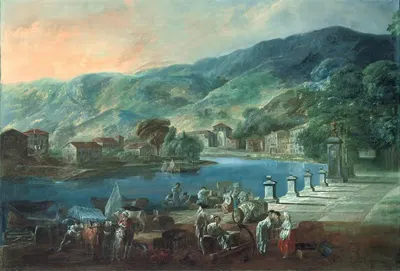 Вид на Эль-Ареналь в Бильбао by Луис Парет и Алькасар, 1783-1784 — digital art print download