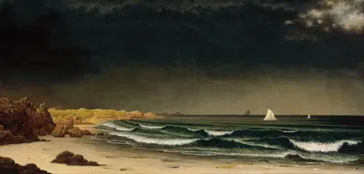 Approaching Storm- Beach near Newport by Martin Johnson Heade, 1861 - 1862 — digital art print download