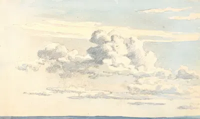 Skystudie by Martinus Rørbye, 1832 — digital art print download