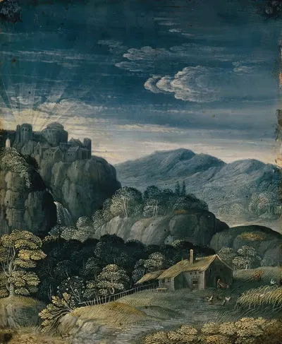 Landscape at Sunrise by Matthäus Merian the elder — digital art print download