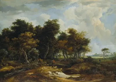 Entrance to a Forest by Meindert Hobbema — digital art print download