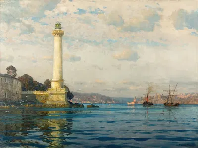 The Ahırkapı Lighthouse by Michael Zeno Diemer — digital art print download