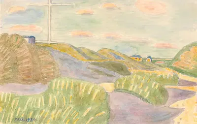 Фра Вейлби Клинт. Вид вглубь страны by Нильс Бьерре, 1934 — digital art print download