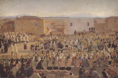 Танец женщин в Мегаре by Нильс Сковгорд, 1896 - 1897 — digital art print download