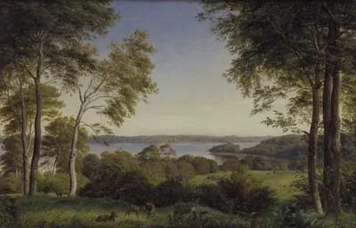 Вид на озеро Скарре by П. К. Сковгорд, 1844 - 1845 — digital art print download