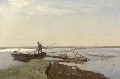 Пейзаж полдеров (в Камперполдере) by Поль Жозеф Константин Габриэль — digital art print download