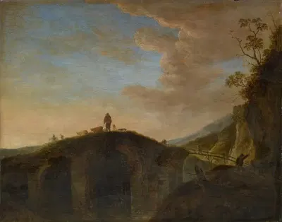 Stone Bridge by Peeter van Bredael — digital art print download