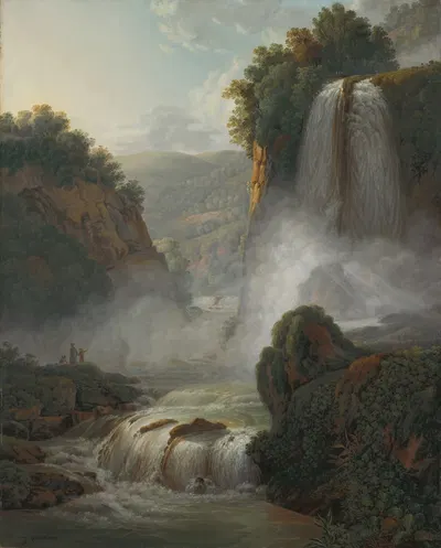 Водопад рядом с Тиволи by Петер Бирманн, 1805 — digital art print download