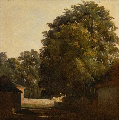Landscape with Chestnut Tree by Peter DeWint — digital art print download