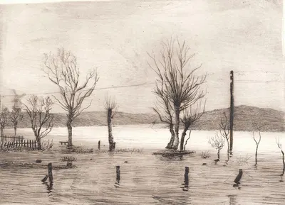 Vinterlandskab ved Tyreholm by Peter Ilsted, 1899 — digital art print download