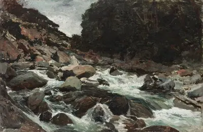 Горный поток, ущелье Отира by Петр ван дер Вельден — digital art print download