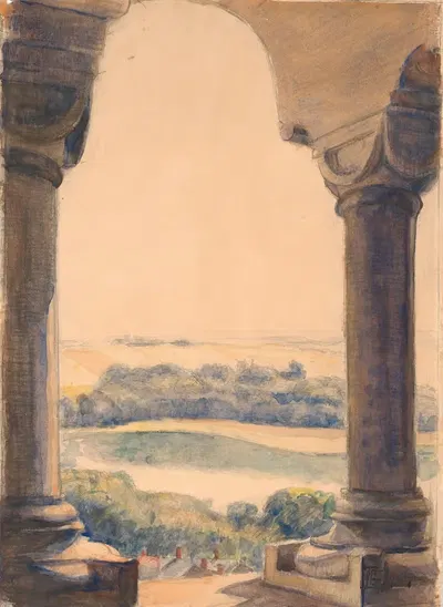 Вид с южной башни Виборга by Пуль Симон Кристиансен, 1906 — digital art print download