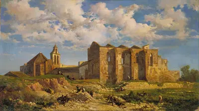 Руины церкви Святого Гроба by Рамон Марти i Альсина, 1862 — digital art print download