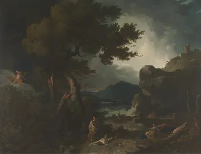 The Destruction of Niobe's Children by Ричард Уилсон, 1760 — digital art print download