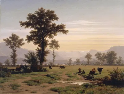 Landscape near Lucerne by Robert Zünd — digital art print download