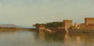 Harbor Scene by Samuel Colman, 1878 — digital art print download