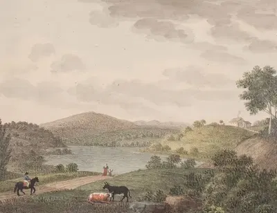 Аборребьерг. Вид на Мён by Сёрен Л. Ланге, 1820 – 1821 — digital art print download