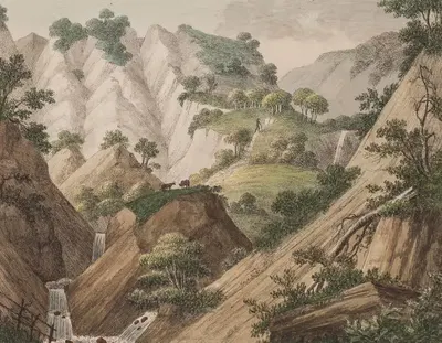 Вид на известняковые горы Мёнса by Сёрен Л. Ланге, 1802 – 1803 — digital art print download