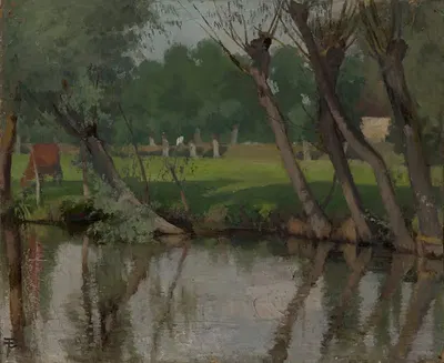 Ручей в Хангенбитене в Эльзасе by Теофил Прайсверк, 1870–1871 — digital art print download
