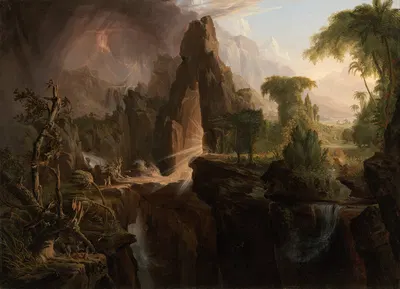 Изгнание из рая by Томас Коул, 1828 — digital art print download