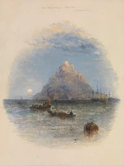 St. Michael's Mount, Cornwall by Thomas Creswick — digital art print download