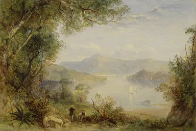 View on the Hudson River by Thomas Creswick — digital art print download